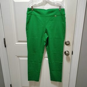 INC International Concepts Vibrant Green Cropped Pants Size 14